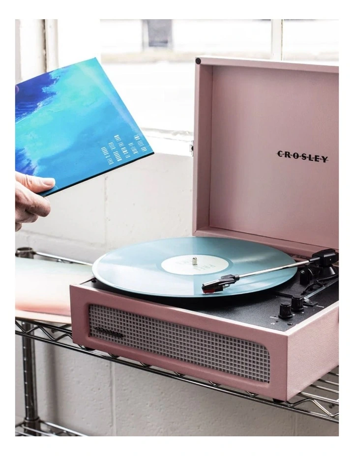 Voyager Bluetooth Portable Turntable + Asheville Stand Bundle in Amethyst image 3