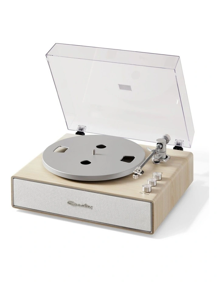 Stave 2-Speed Bluetooth Turntable Record Player in Natural image 2