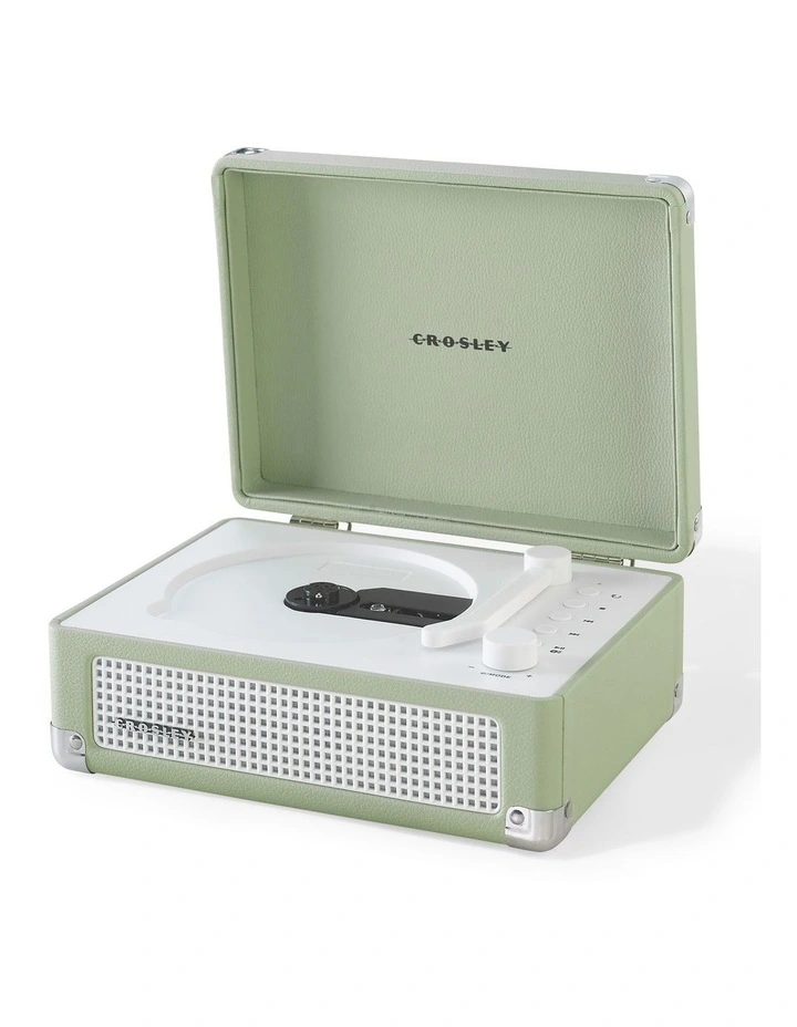 Cruiser Portable Retro Cd Player With Stereo Bluetooth FM Radio Speakers in Mint image 2