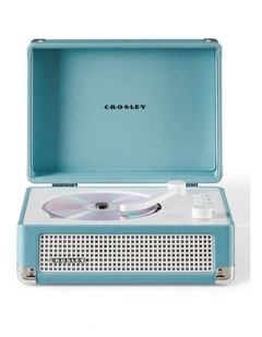 Cruiser Portable Retro Cd Player With Stereo Bluetooth FM Radio Speakers in Turqouise