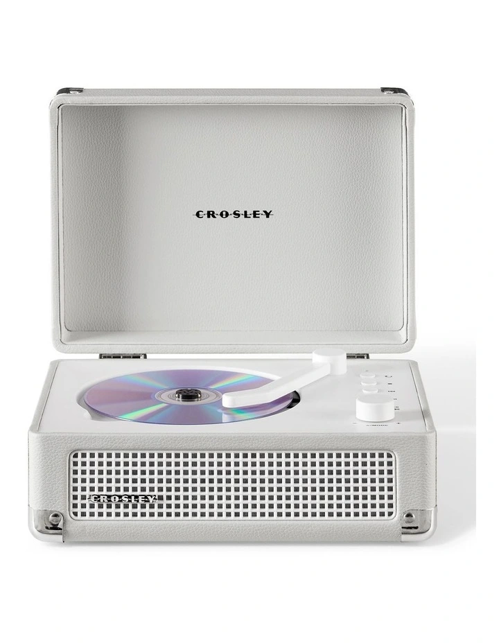 Cruiser Portable Retro Cd Player With Stereo Bluetooth FM Radio Speakers in White Sands image 1