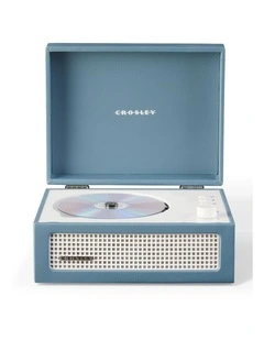 Voyager Portable Retro CD Player in Washed Blue