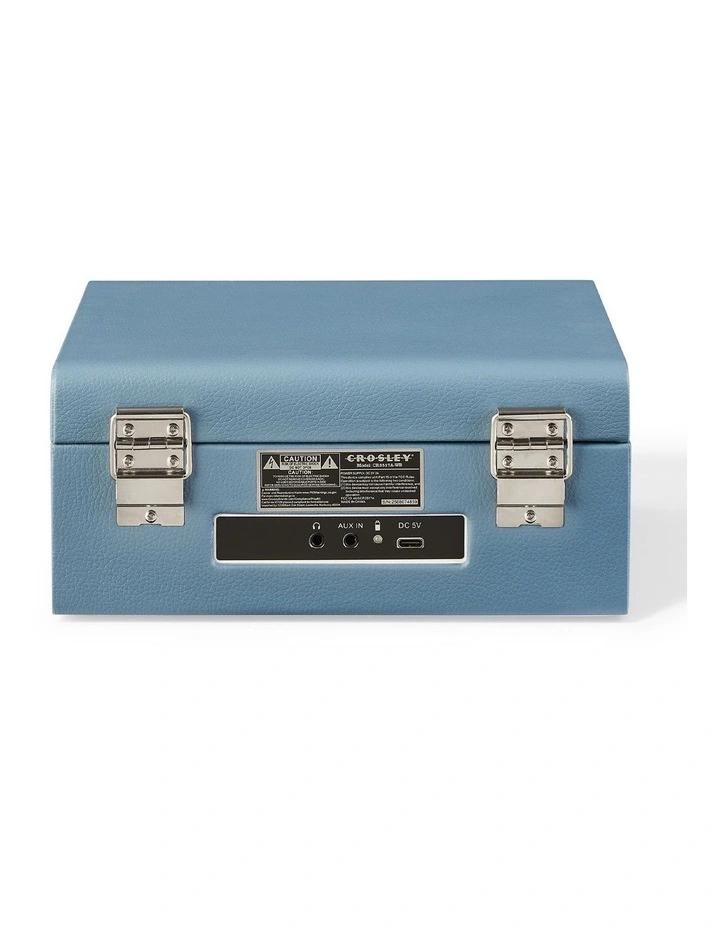 Voyager Portable Retro CD Player in Washed Blue image 4