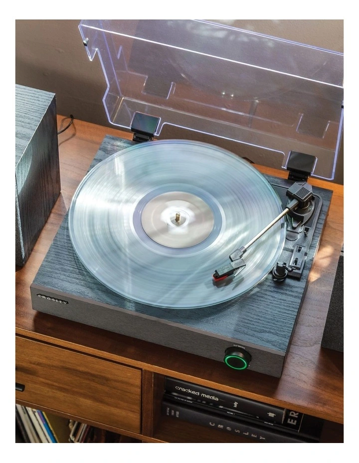Zane Matching Stereo Speakers 3-Speed Bluetooth Vinyl Record Player Turntable image 5