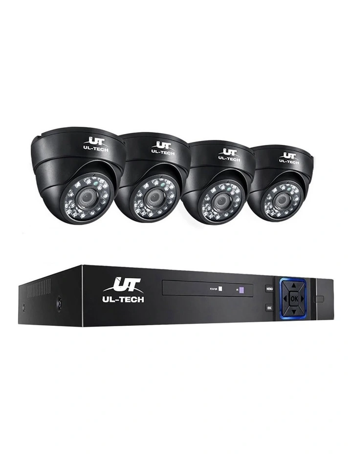 1080P Security System 4CH DVR With 4 CCTV Camera image 1