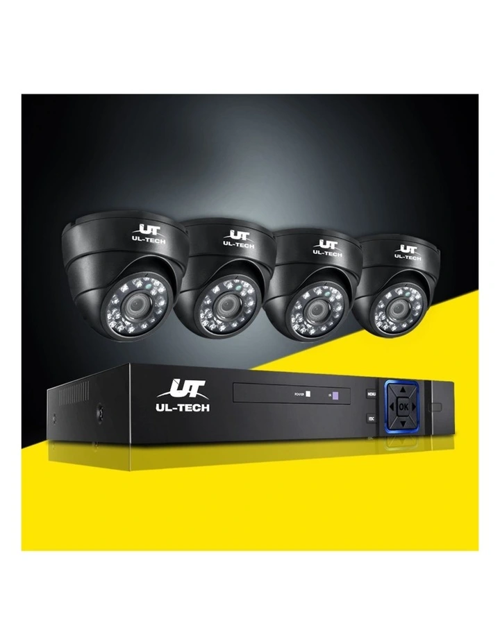 1080P Security System 4CH DVR With 4 CCTV Camera image 3
