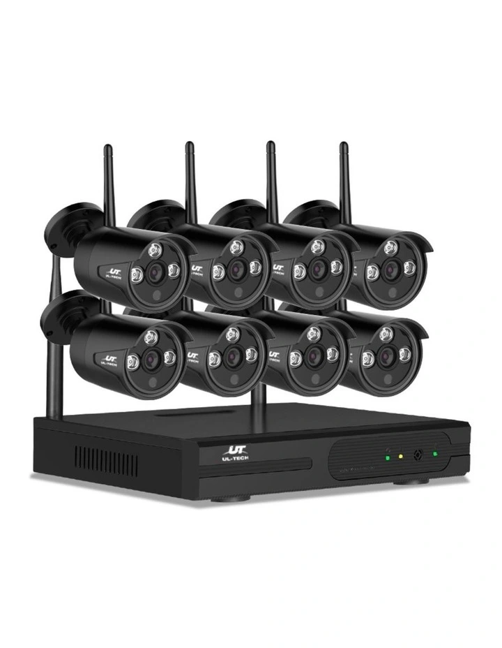Wireless CCTV Security System 8CH NVR 3MP 8 Cameras image 1