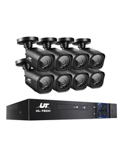Security Camera System 8CH DVR With 1080P 8 CCTV Square Cameras