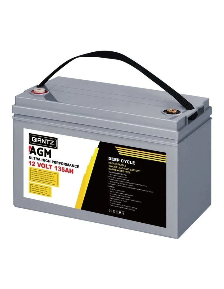 Portable Solar Caravan Camping AGM 12V 135Ah Deep Cycle Battery Box image 4