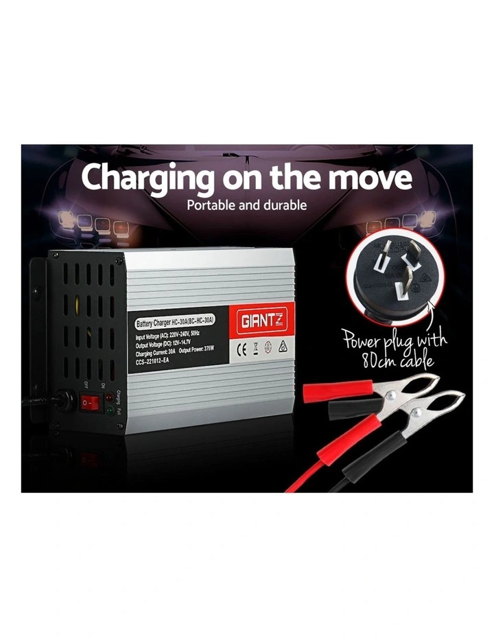 30 Amp ATV 4WD Boat Caravan 12V 30A Car Battery Charger Inverter image 6