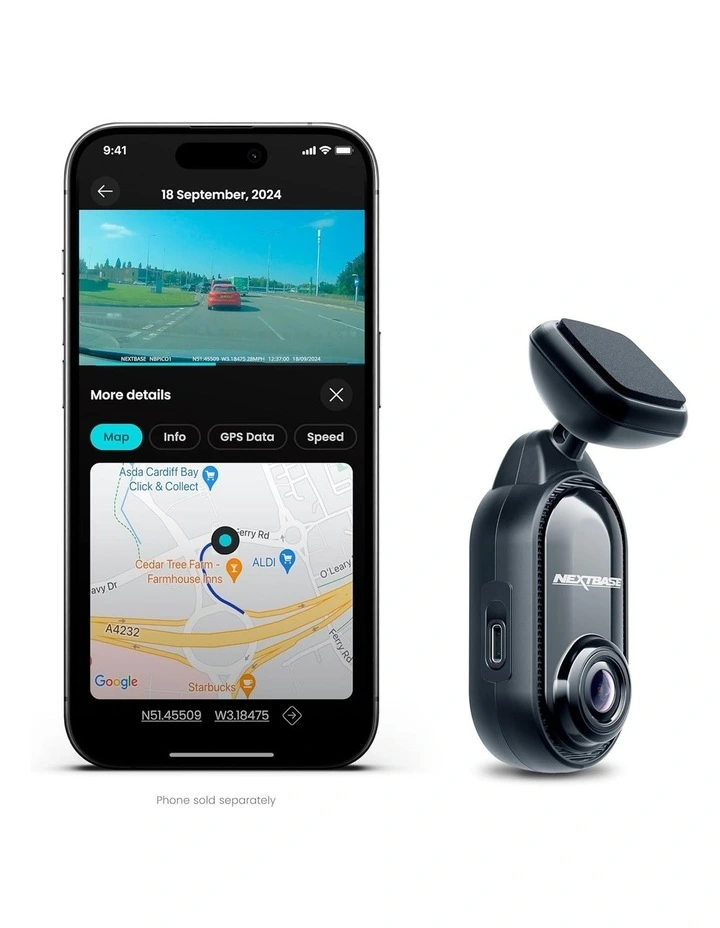 Piqo 2K Dash Camera in Black image 3