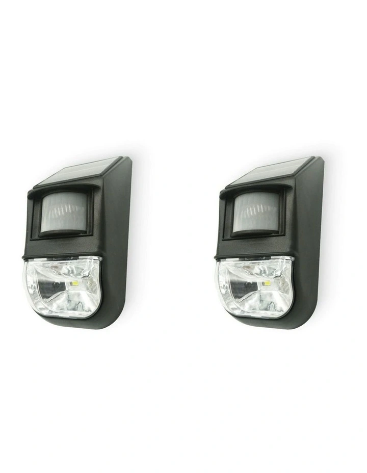 Solar-Powered Motion Sensor Light 2-Piece in Multi image 1