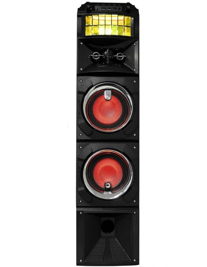 Led Stage Lights Portable Wireless Streaming Speaker With 80W RMS in Black image 2