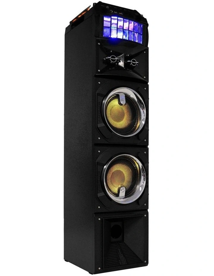 Led Stage Lights Portable Wireless Streaming Speaker With 80W RMS in Black image 3