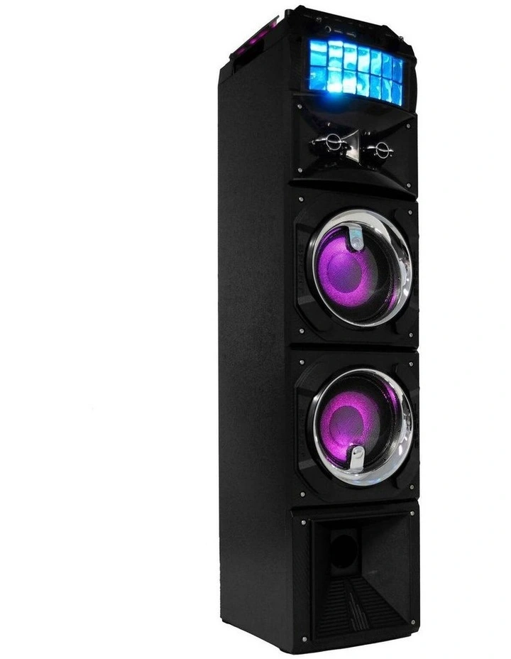 Led Stage Lights Portable Wireless Streaming Speaker With 80W RMS in Black image 4