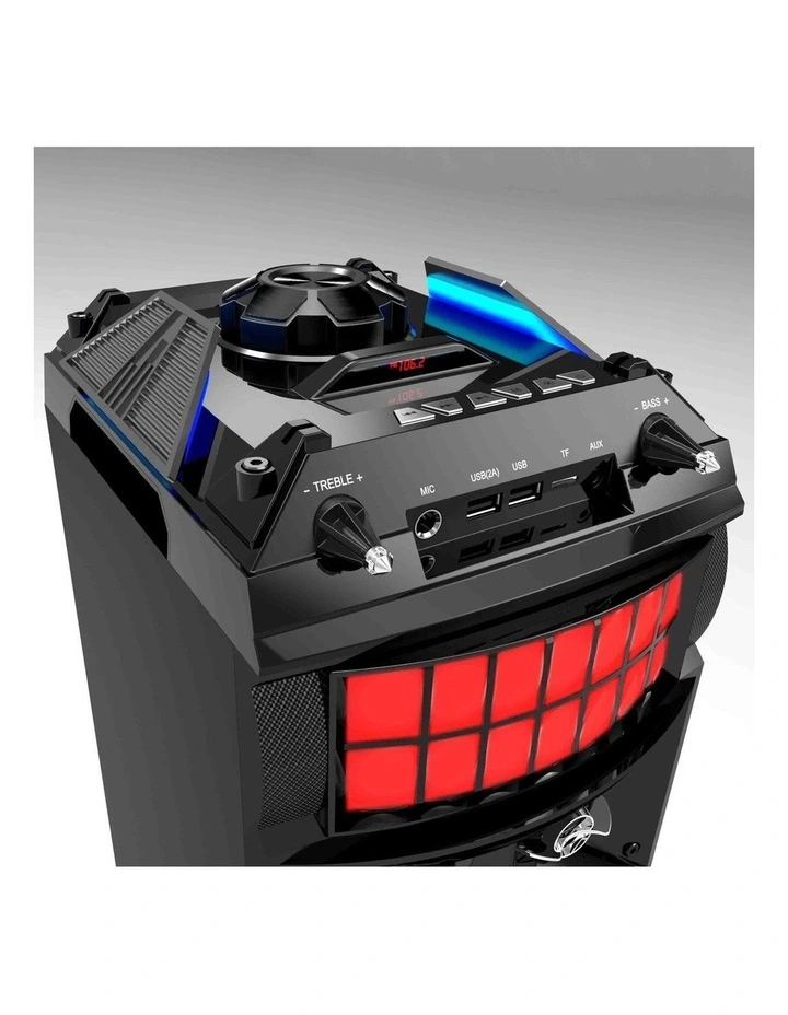 Led Stage Lights Portable Wireless Streaming Speaker With 80W RMS in Black image 5