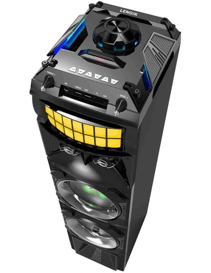 Led Stage Lights Portable Wireless Streaming Speaker With 80W RMS in Black image 7