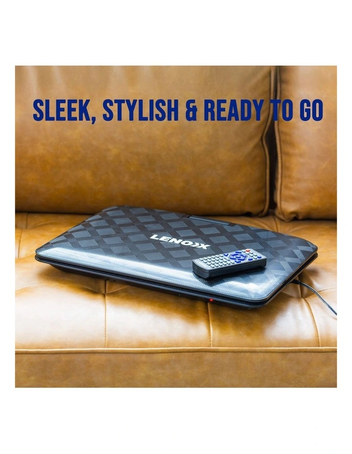 15.4 Swivel & Screen, Rechargeable Entertainment Portable Dvd Player in Black image 6