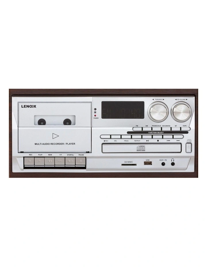Audio Home Entertainment System Turntable in Brown) image 3