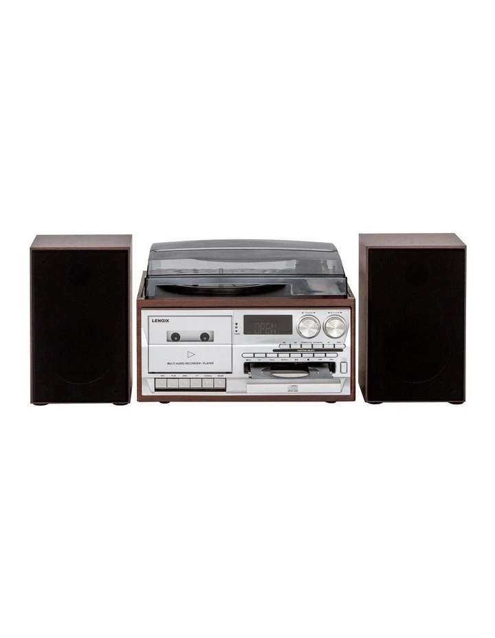 Audio Home Entertainment System Turntable in Brown) image 4
