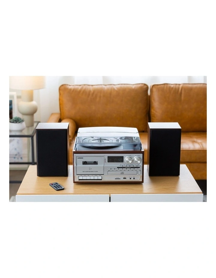 Audio Home Entertainment System Turntable in Brown) image 5