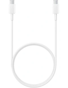 60W USB Type-C to Type-C Cable 1m in White