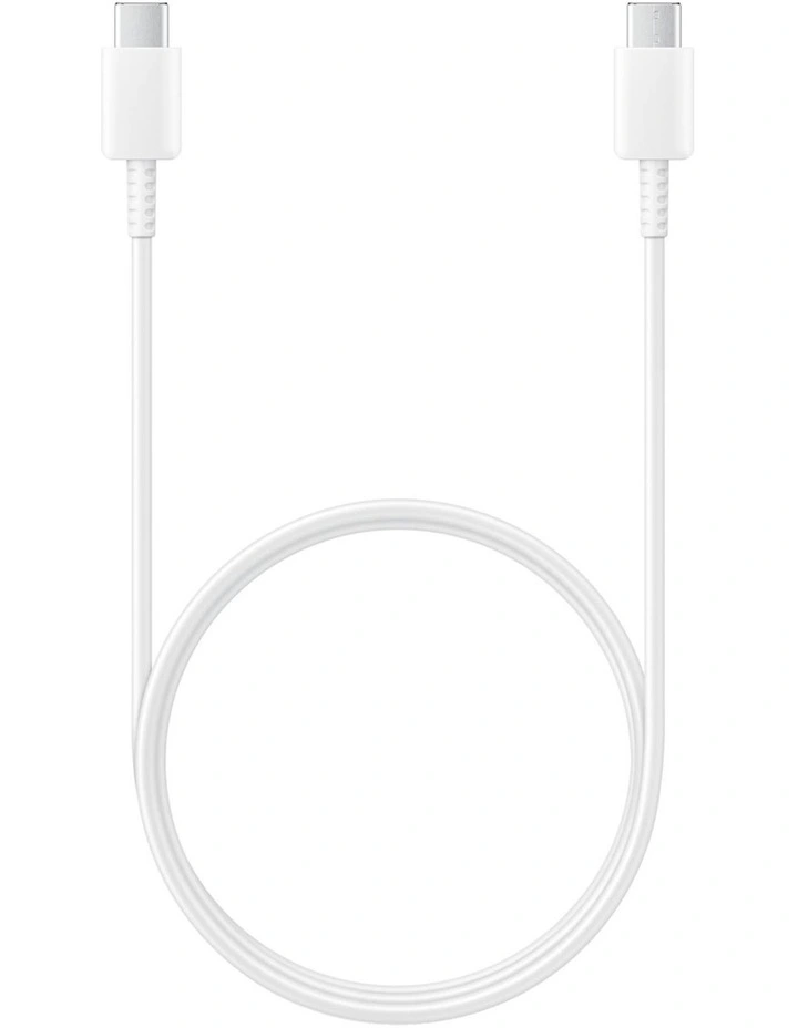 60W USB Type-C to Type-C Cable 1m in White image 1