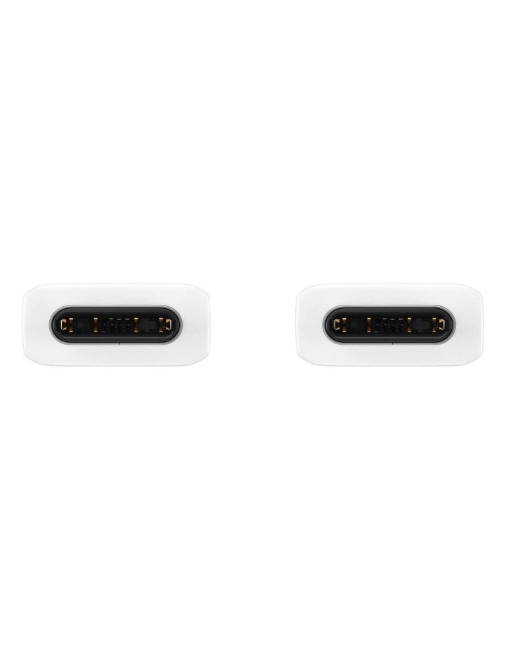 60W USB Type-C to Type-C Cable 1m in White image 2