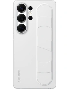 Galaxy S25 Ultra Standing Grip Case in White