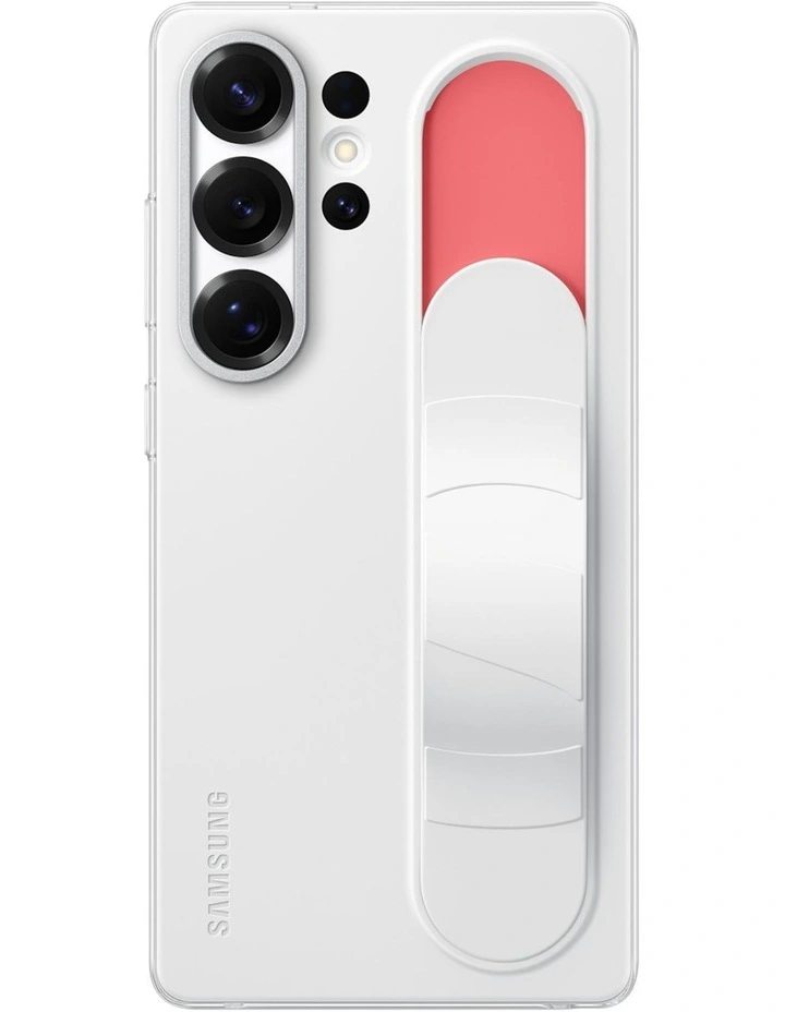 Galaxy S25 Ultra Standing Grip Case in White image 3