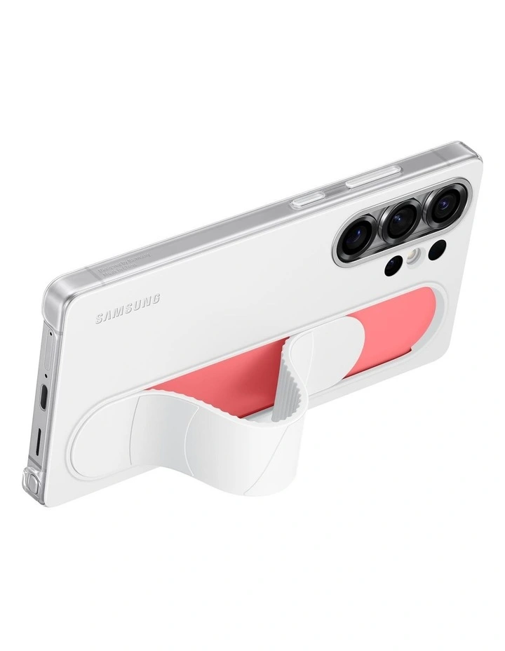 Galaxy S25 Ultra Standing Grip Case in White image 4