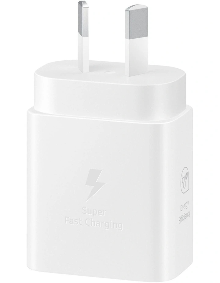 25W USB-C Power Adapter in White image 2