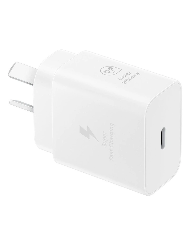 25W USB-C Power Adapter in White image 3
