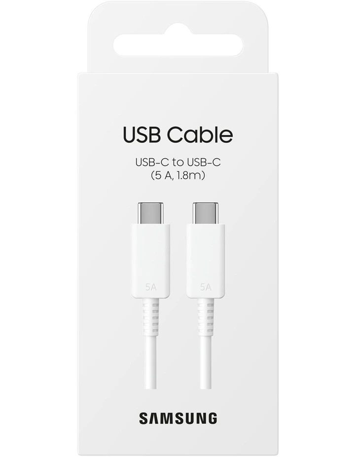 Data Cable USB-C to USB-C 15W in White image 4