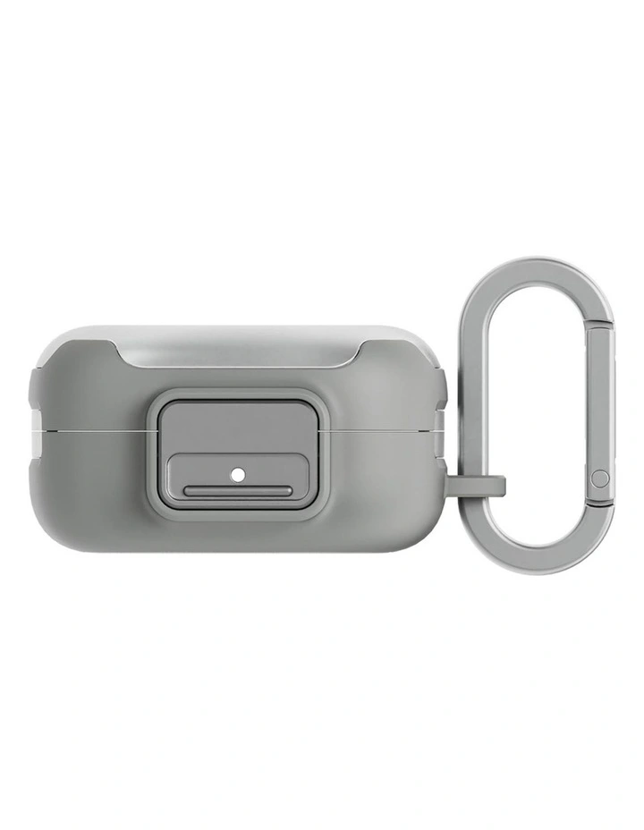 Galaxy Buds4 Pro Clip Case With Carabiner in Light Grey image 1
