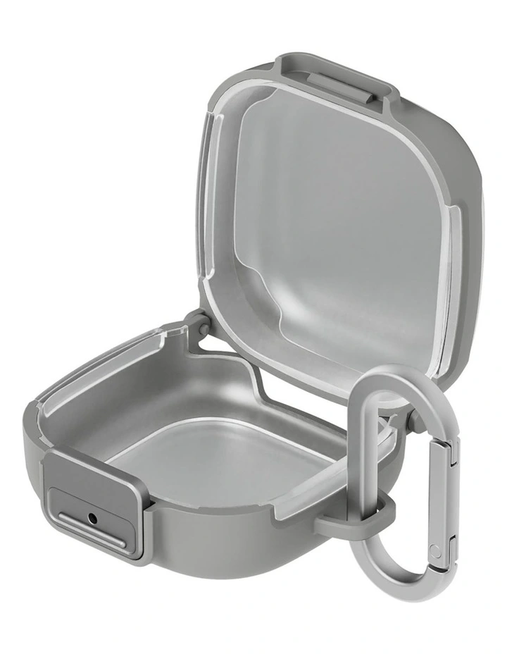 Galaxy Buds4 Pro Clip Case With Carabiner in Light Grey image 2