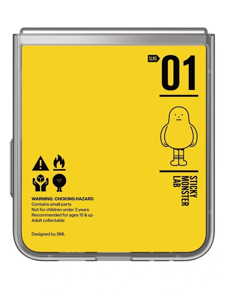 Galaxy Z Flip6 Sticky Monster Lab Fragile Flipsuit Case in Orange image 3