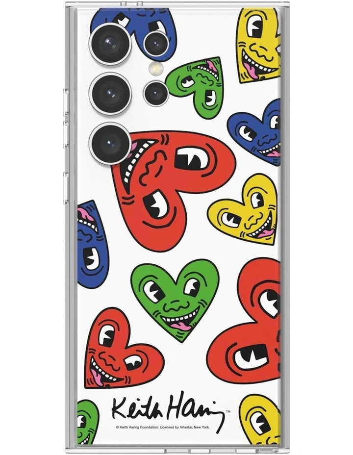 S24 Ultra Keith Haring Heart Flipsuit Case in Red image 2