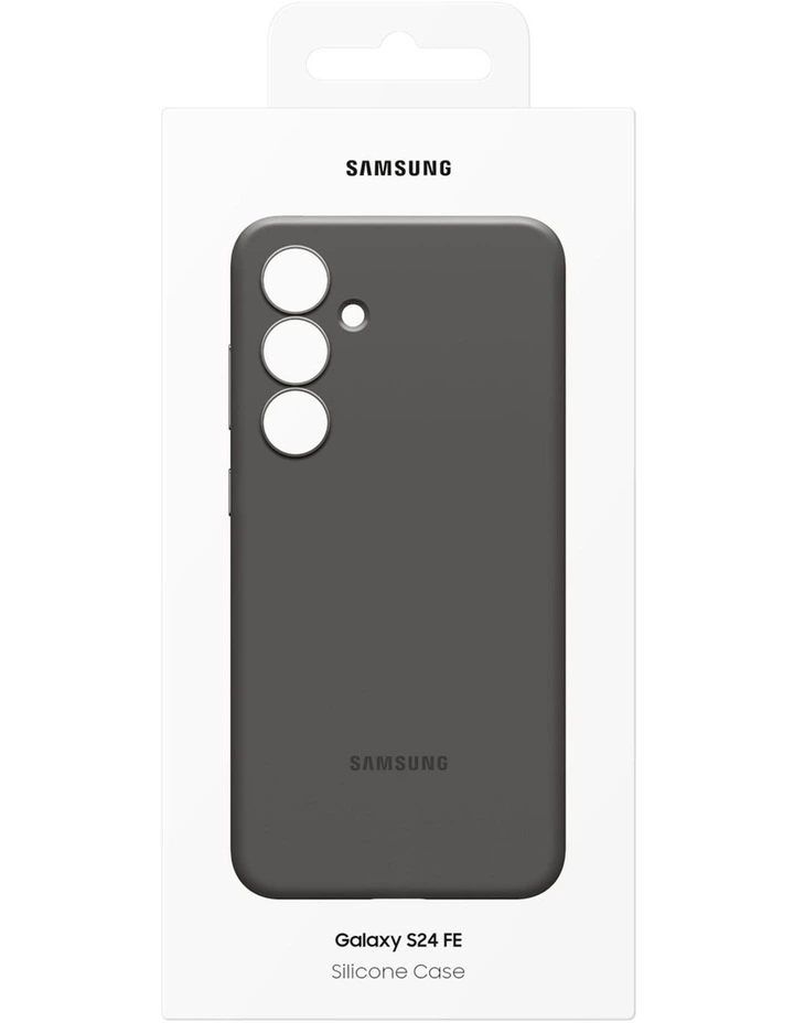 Galaxy S24 FE Silicone Case in Black image 7