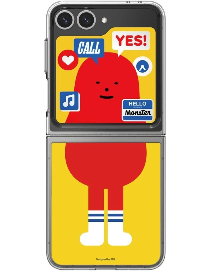 Sticky Monster Lab Redmon Flipsuit Case Insert For Galaxy Z Flip6 in Red image 1