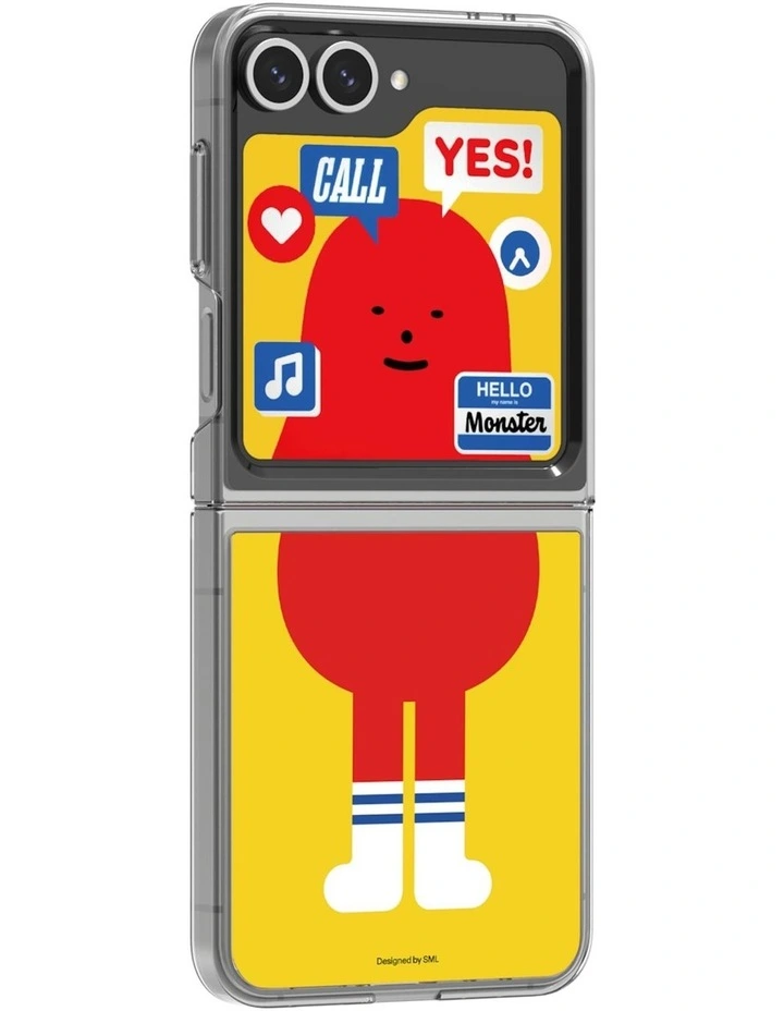 Sticky Monster Lab Redmon Flipsuit Case Insert For Galaxy Z Flip6 in Red image 4