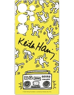 Keith Haring Dance Flipsuit Insert For Galaxy S24 Ultra Case in Yellow