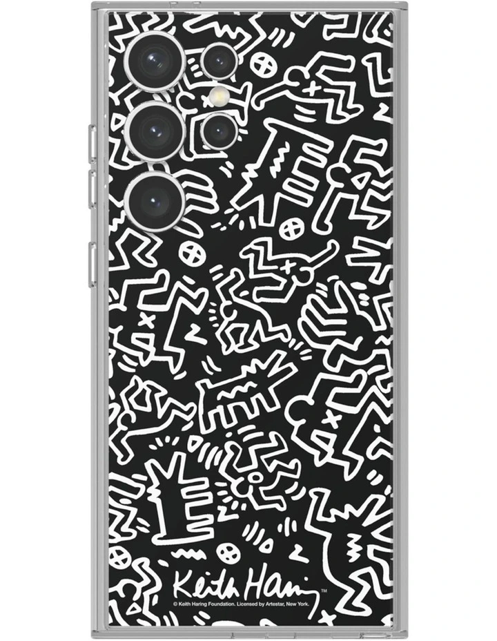 Galaxy S24 Ultra Keith Haring Dance Flipsuit Case Insert in Black image 2