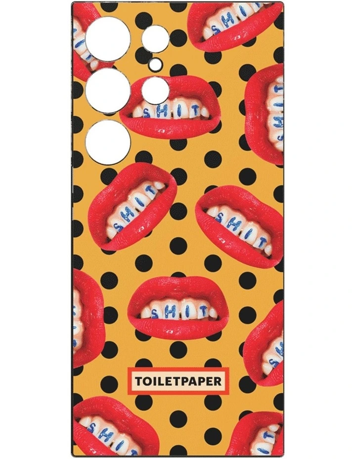 Galaxy S24 Ultra Toiletpaper Dots Flipsuit Case Insert in Yellow image 1