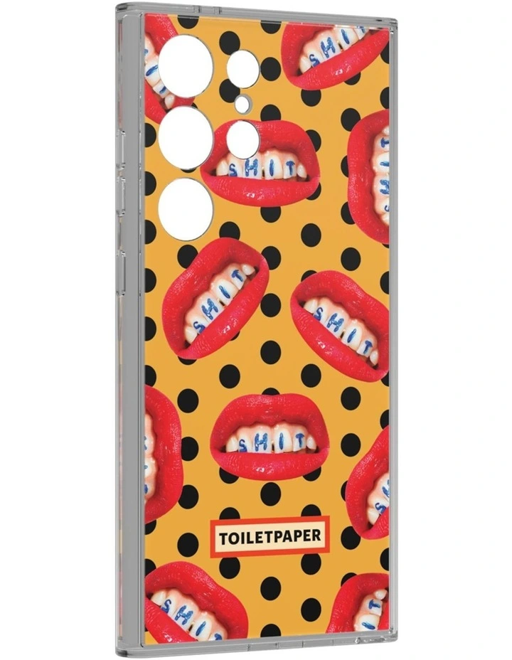 Galaxy S24 Ultra Toiletpaper Dots Flipsuit Case Insert in Yellow image 3