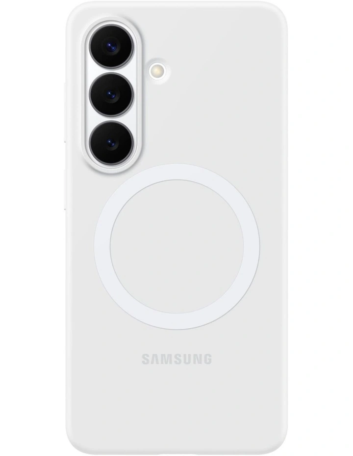 Galaxy S26 Silicone Magnet Case in White image 1