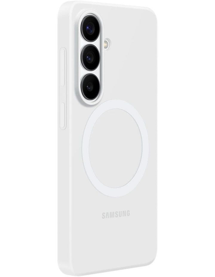 Galaxy S26 Silicone Magnet Case in White image 2