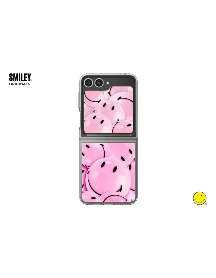 Smiley Flipsuit Case Insert For Galaxy Z Flip6 in Pink image 1