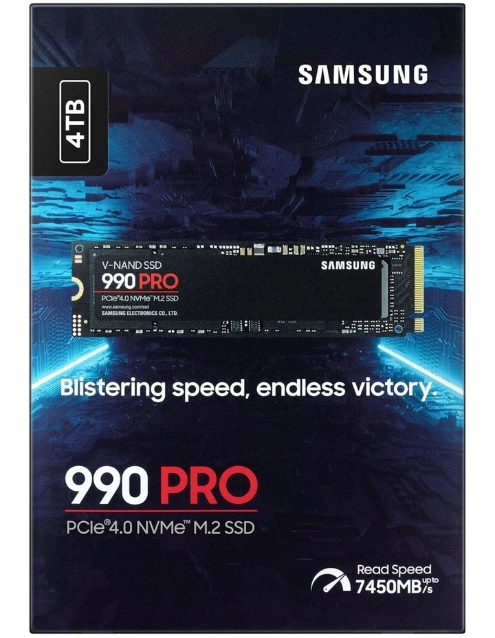990 PRO PCIe 4.0 NVMe M.2 SSD (4TB) in Black image 5