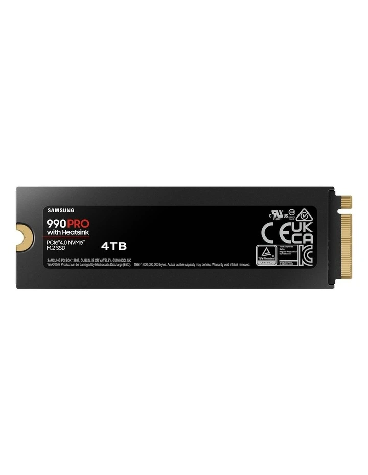 990 PRO With Heatsink PCIe 4.0 M.2 (4TB) in Black image 2